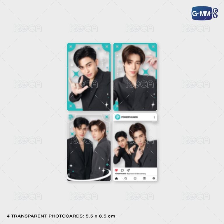 [BAJO PEDIDO] TRANSPARENT PHOTO SET PONDPHUWIN - GMMTV POP UP STORE IN TAIPEI 2026