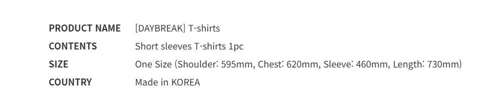 [DAYBREAK] T-Shirt