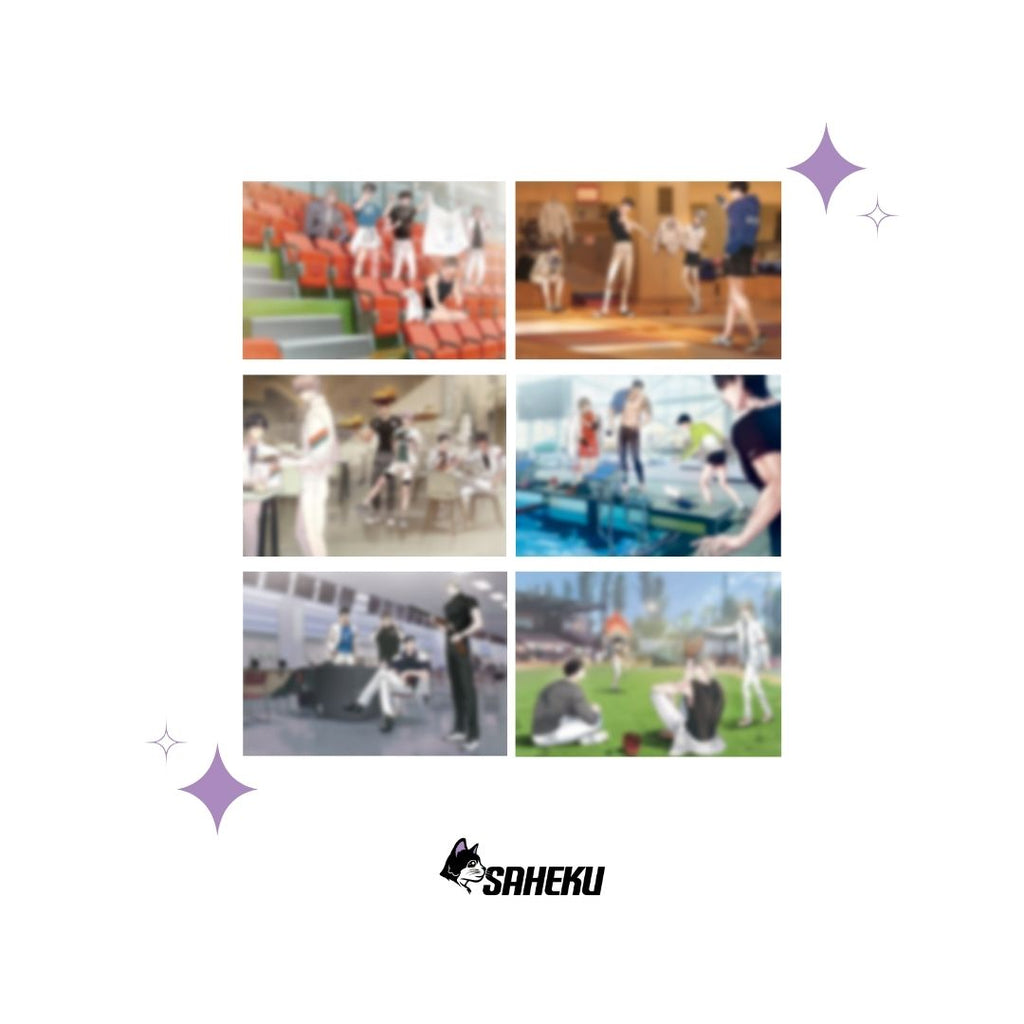 [TEAM LEZHIN] Crossover Athletes' village Acrylic Card Set Zoom out