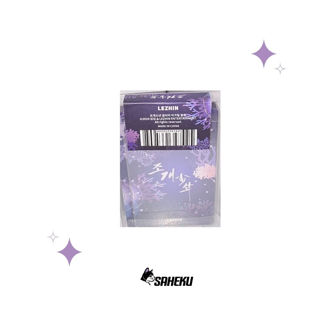 Pearl Boy Glitter Acrylic Block