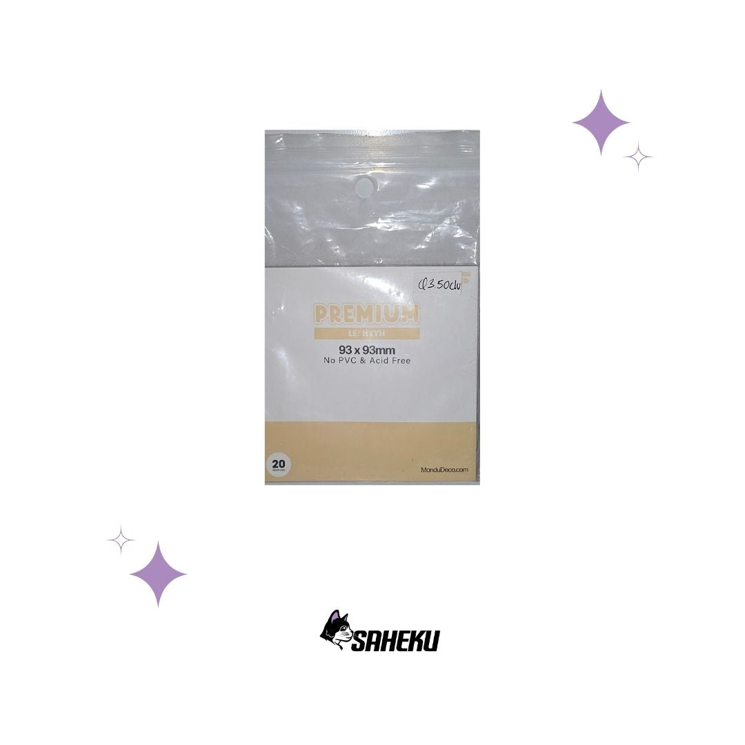 EDICIÓN LIMITADA: FUNDAS PARA TARJETAS FOTOGRÁFICAS PREMIUM - VERSIÓN ARENA (93X93MM)