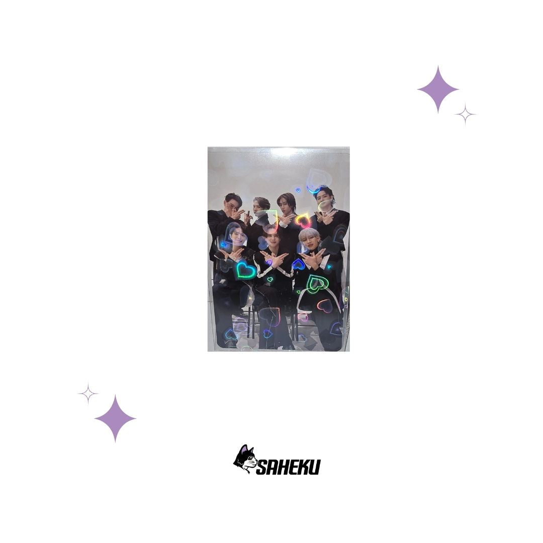 FUNDAS PARA TARJETAS FOTOGRÁFICAS HOLOGRAFICAS PREMIUM - VERSIÓN CORAZÓN