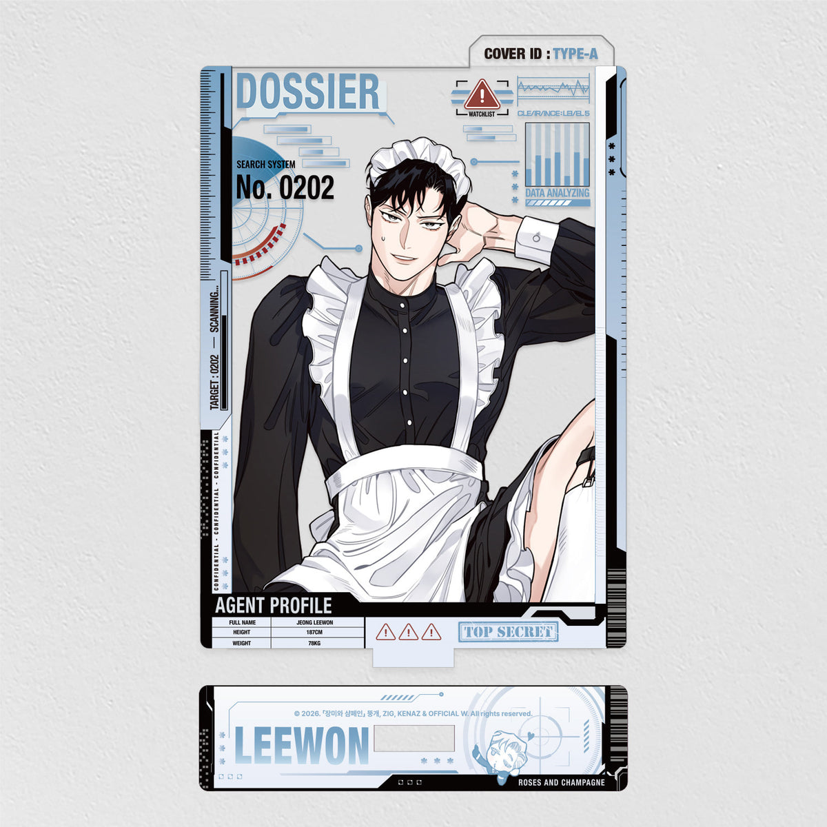[BAJO PEDIDO] "Roses and Champagne" Lee Won Dress-Up Acrylic Stand