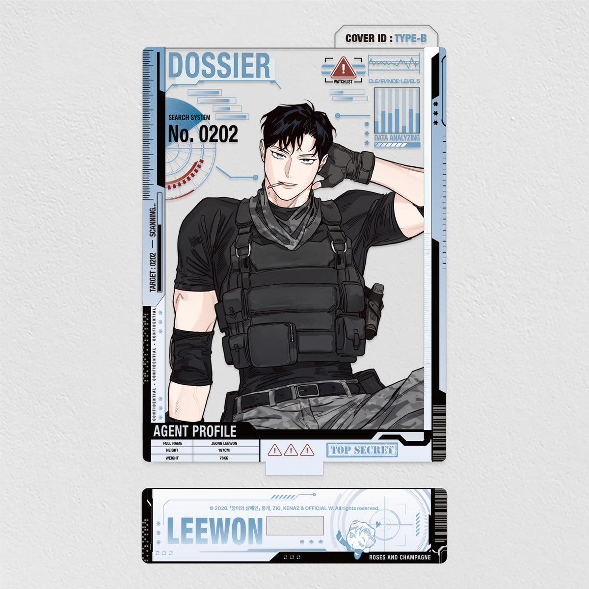 [BAJO PEDIDO] "Roses and Champagne" Lee Won Dress-Up Acrylic Stand
