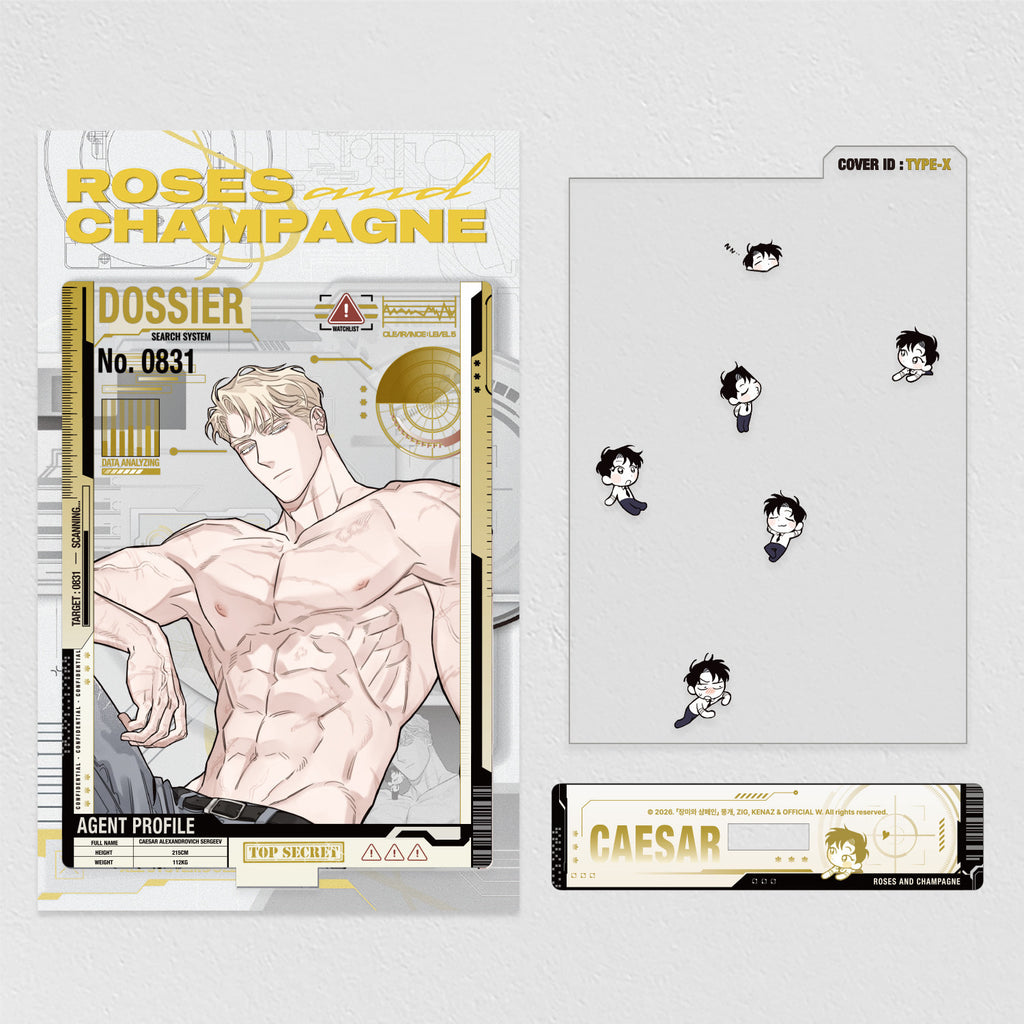 [BAJO PEDIDO] "Roses and Champagne" Caesar Dress-Up Acrylic Stand