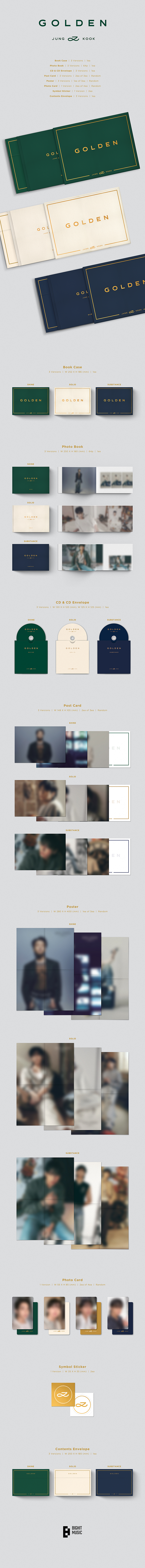 [BAJO PEDIDO] Jung Kook (BTS) 'GOLDEN' (Set) + 'GOLDEN' (Weverse Albums ver.) Set