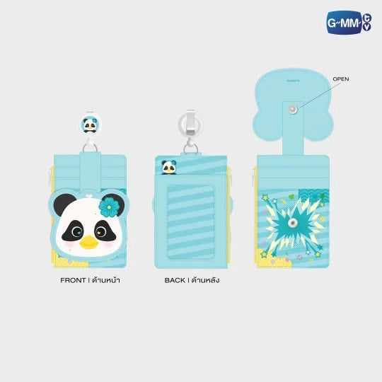 [BAJO PEDIDO] LUNAR LEATHER MULTI CARD HOLDER WITH STRAP