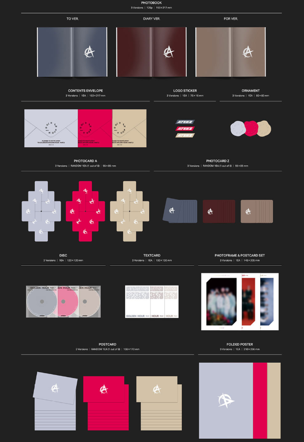 ATEEZ 11th Mini Album - GOLDEN HOUR : Part.2 CD