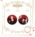 Roses and Champagne Badge Set (65mm)