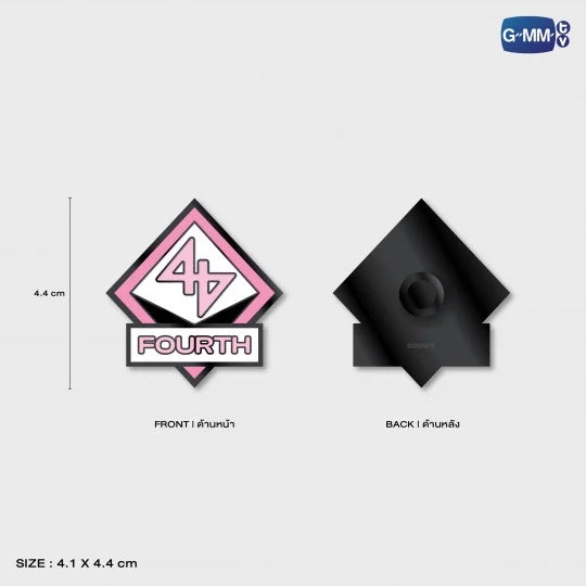 [BAJO PEDIDO] FOURTH NATTAWAT METAL LOGO PIN
