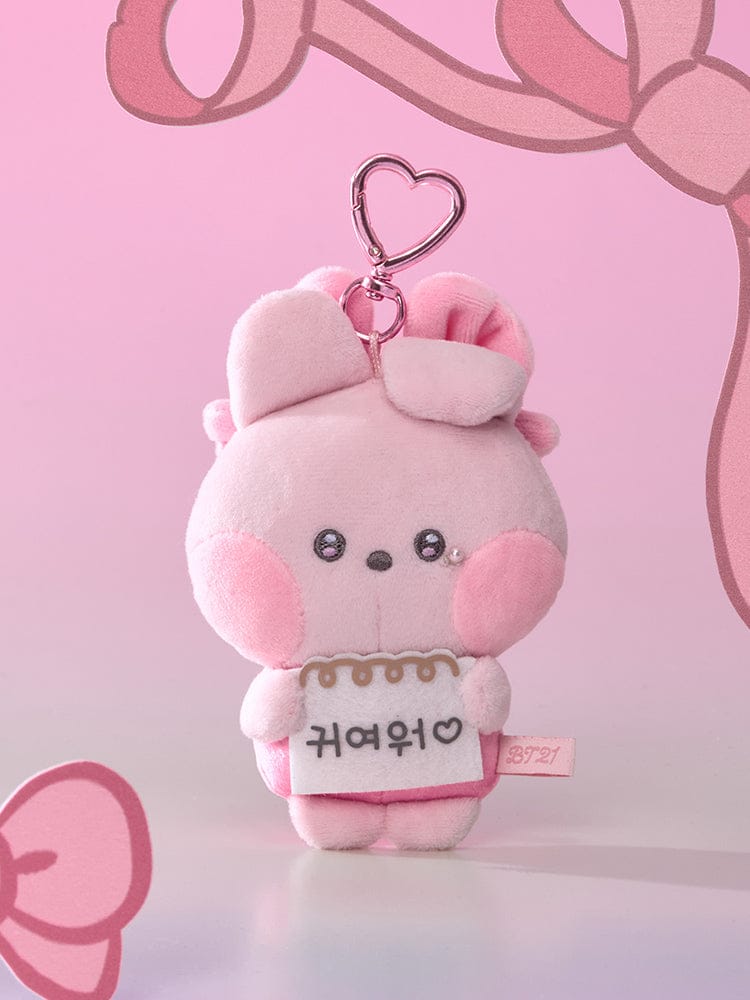 [Bajo pedido] Llavero con mensaje "You Love Me" de Minini Ribbon de BT21