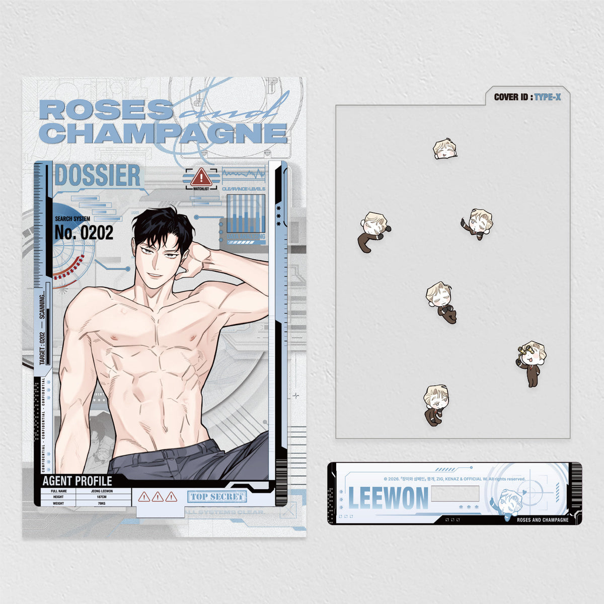 [BAJO PEDIDO] "Roses and Champagne" Lee Won Dress-Up Acrylic Stand