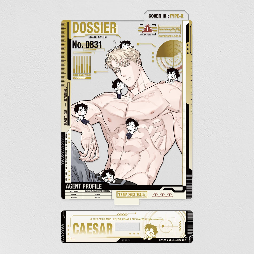 [BAJO PEDIDO] "Roses and Champagne" Caesar Dress-Up Acrylic Stand