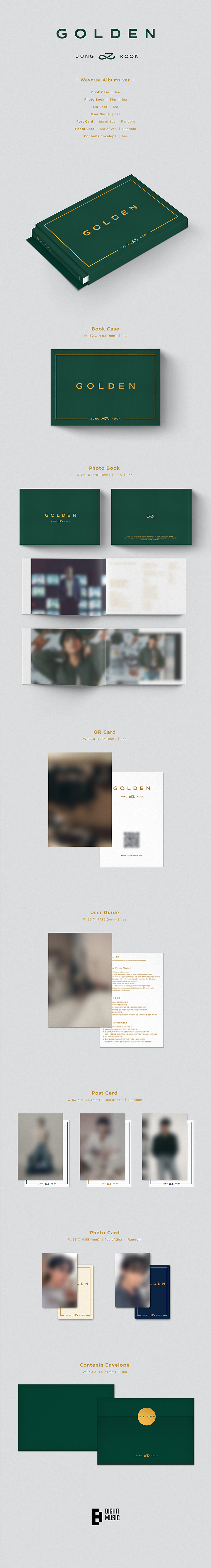 [BAJO PEDIDO] Jung Kook (BTS) 'GOLDEN' (Weverse Albums ver.)