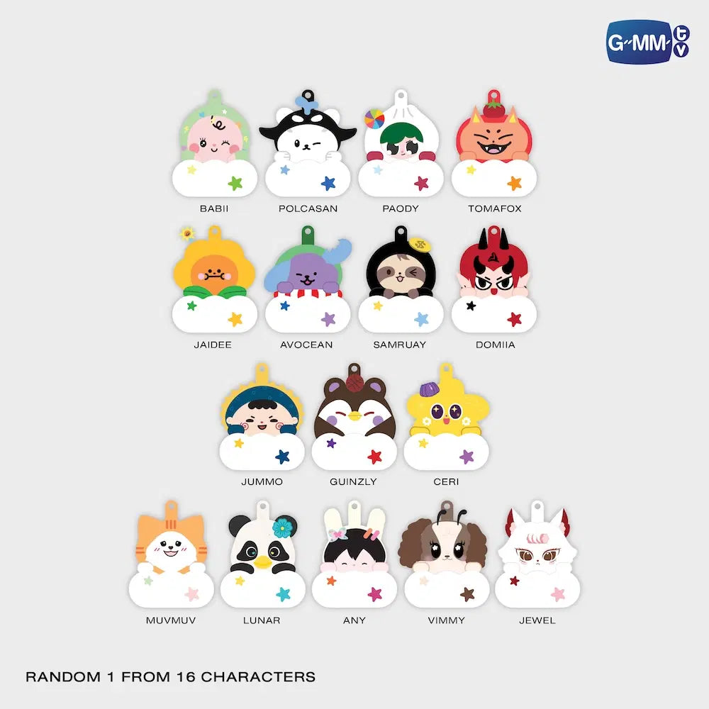 [BAJO PEDIDO] FANDOM CHARACTER CLOUD LIGHT RANDOM KEYCHAIN (BOX A) | SINGLE BOX