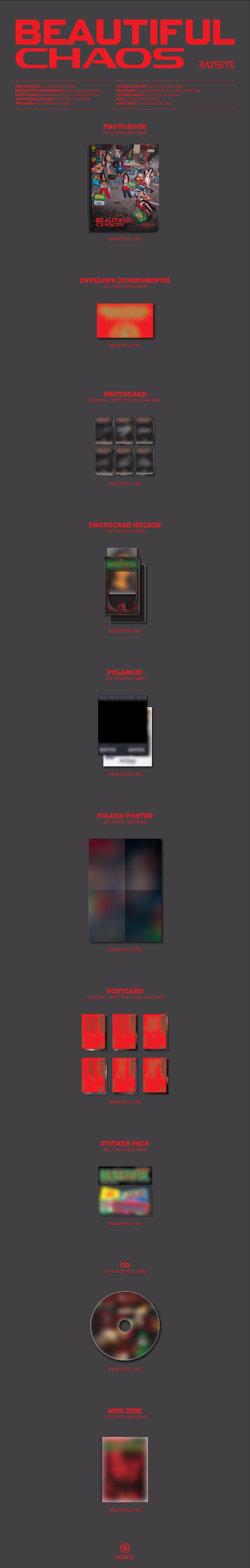 [SET] KATSEYE Album - BEAUTIFUL CHAOS (SET Ver.) 2CD