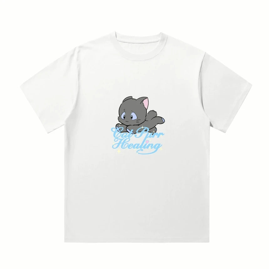 Cat Purr Healing - Tshirt [BAJO PEDIDO]