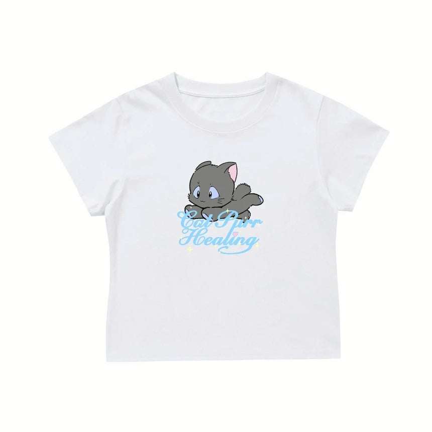 Cat Purr Healing -  BABY TEE [BAJO PEDIDO]