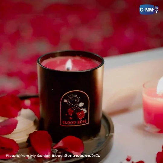 WHISPER OF ROSE SCENTED CANDLE  | MY GOLDEN BLOOD เลือดนายลมหายใจฉัน