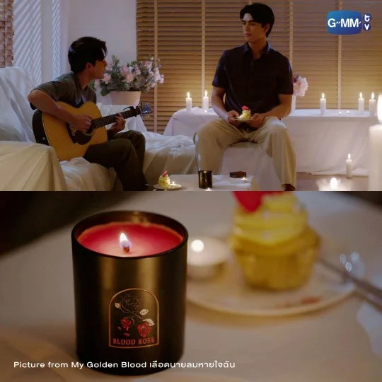 WHISPER OF ROSE SCENTED CANDLE  | MY GOLDEN BLOOD เลือดนายลมหายใจฉัน