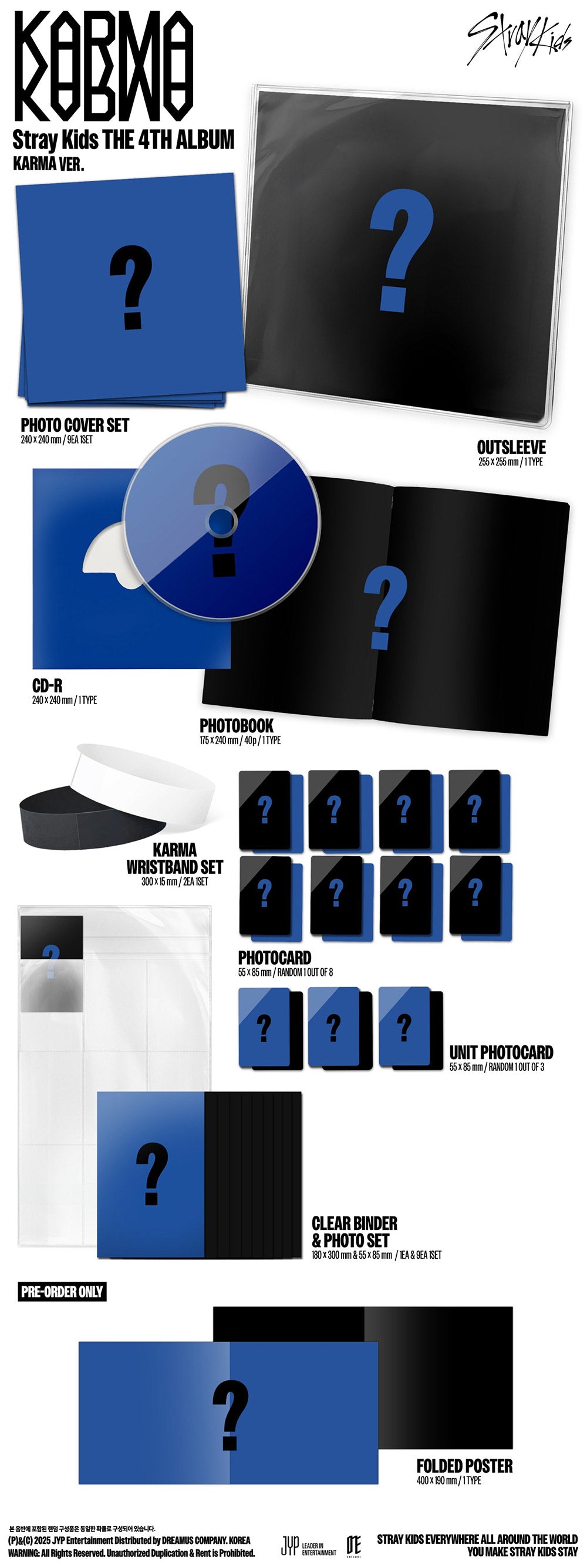 [JYP Shop Gift][Limited] Stray Kids 4th Album - KARMA (Karma Ver.) CD
